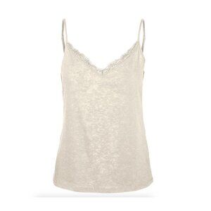 Vero Moda Cream Lace Trim Camisole Tank Top Size L